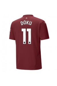 Fotbalové Dres Manchester City Jeremy Doku #11 Třetí Oblečení 2024-25 Krátký Rukáv